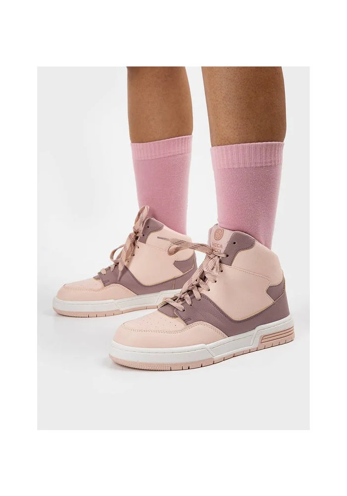 Bacca Bucci BABY PINK ETHEREA Pop High-Top Sneakers for Women | Best Price UAE